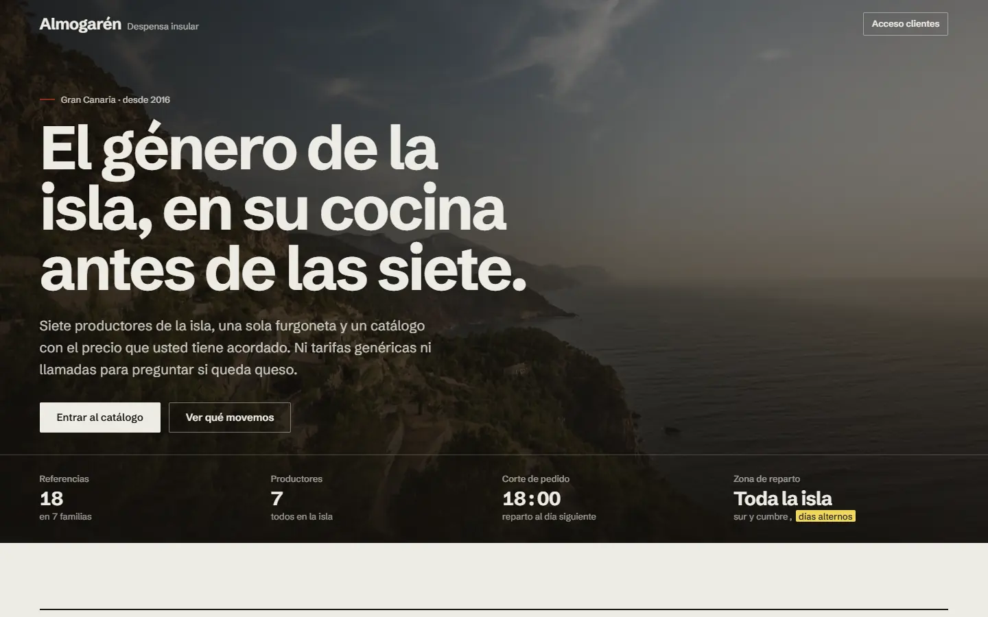 Portada de la web Almogarén, proyecto de Jeremi Martín