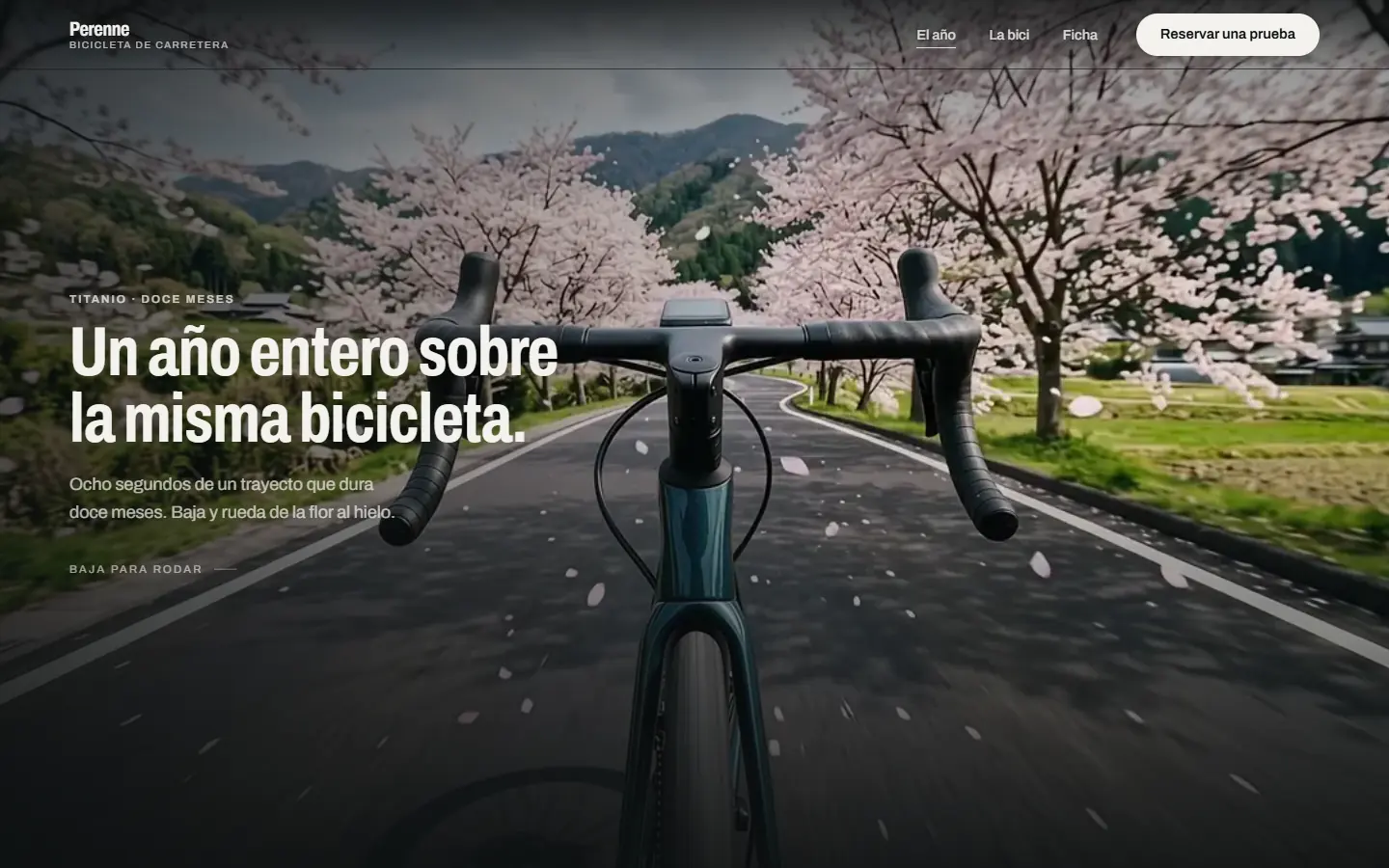 Portada de la web Perenne, proyecto de Jeremi Martín