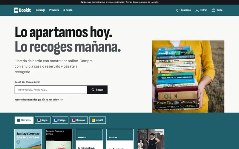 Captura de Bookit